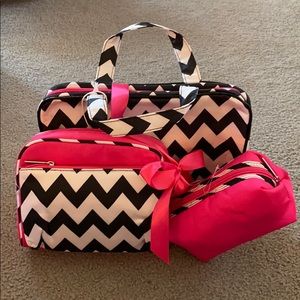 4 piece prestige cosmetic bag set